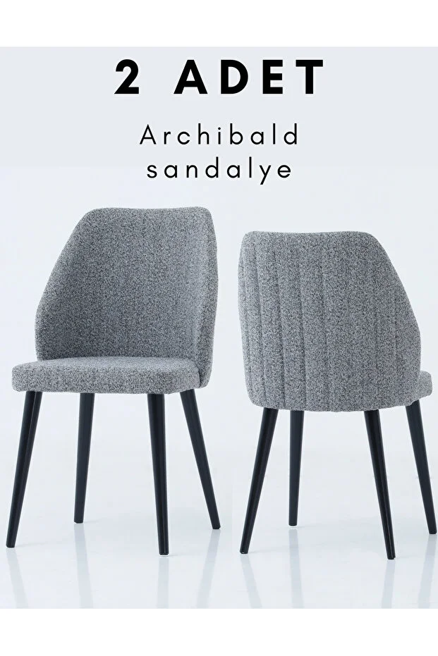 2 adet archibald buklet sandalye, mutfak sandalyesi, yemek odası sandalyesi